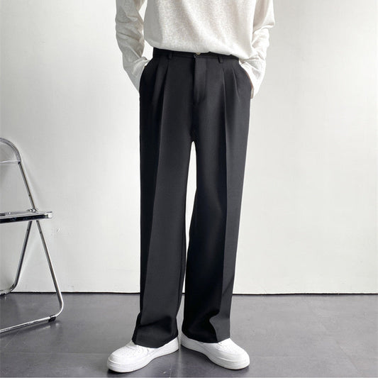 Wide-Leg Dress Pants | Soft Polyester Blend | Effortlessly Stylish