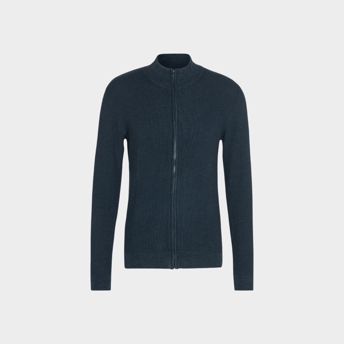 Zip-Up Cardigan | Wool Blend | Lightweight & Stylish