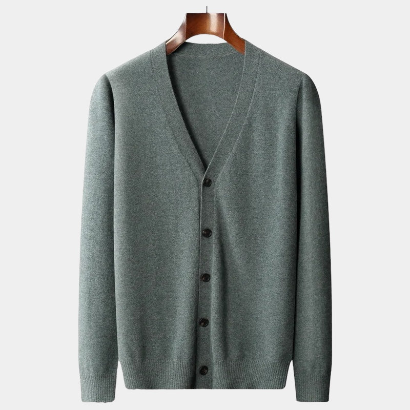 Classic Button-Up Cardigan | Wool Blend | Soft & Versatile