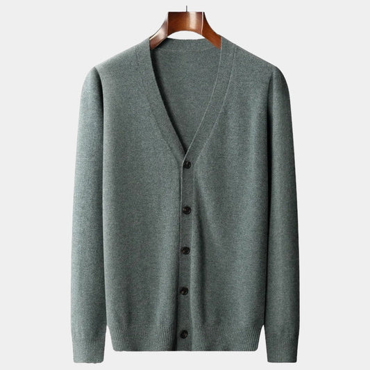 Classic Button-Up Cardigan | Wool Blend | Soft & Versatile