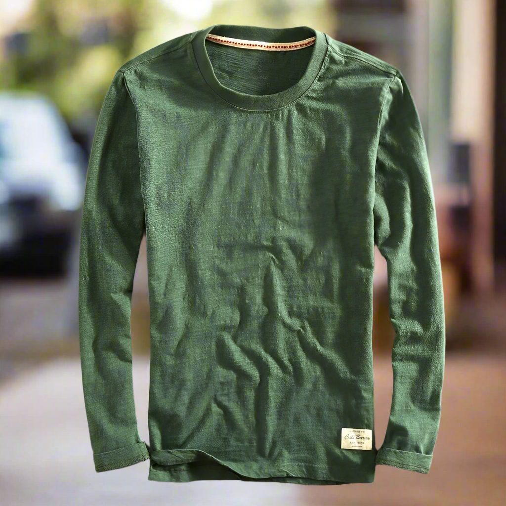 Long-Sleeve Casual T-Shirt | Cotton Blend | Soft & Versatile