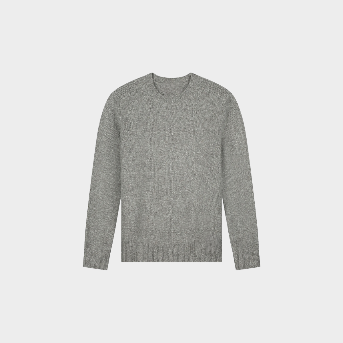 Textured Crewneck Sweater | Wool Blend | Warm & Classic