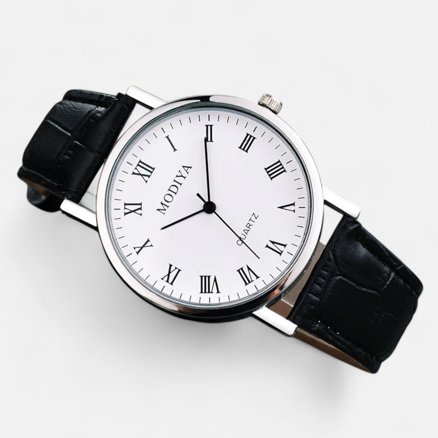 The Gentleman’s Brand | Prestige Watch – Men’s Stainless Steel Quartz Timepiece for Formal Elegance