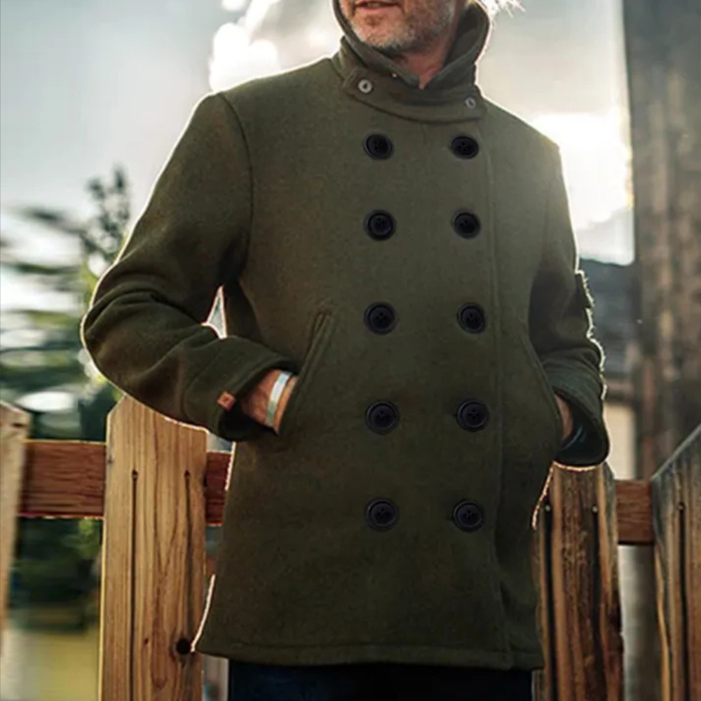 Wool Peacoat | Timeless & Warm | Classic Double-Breasted Design