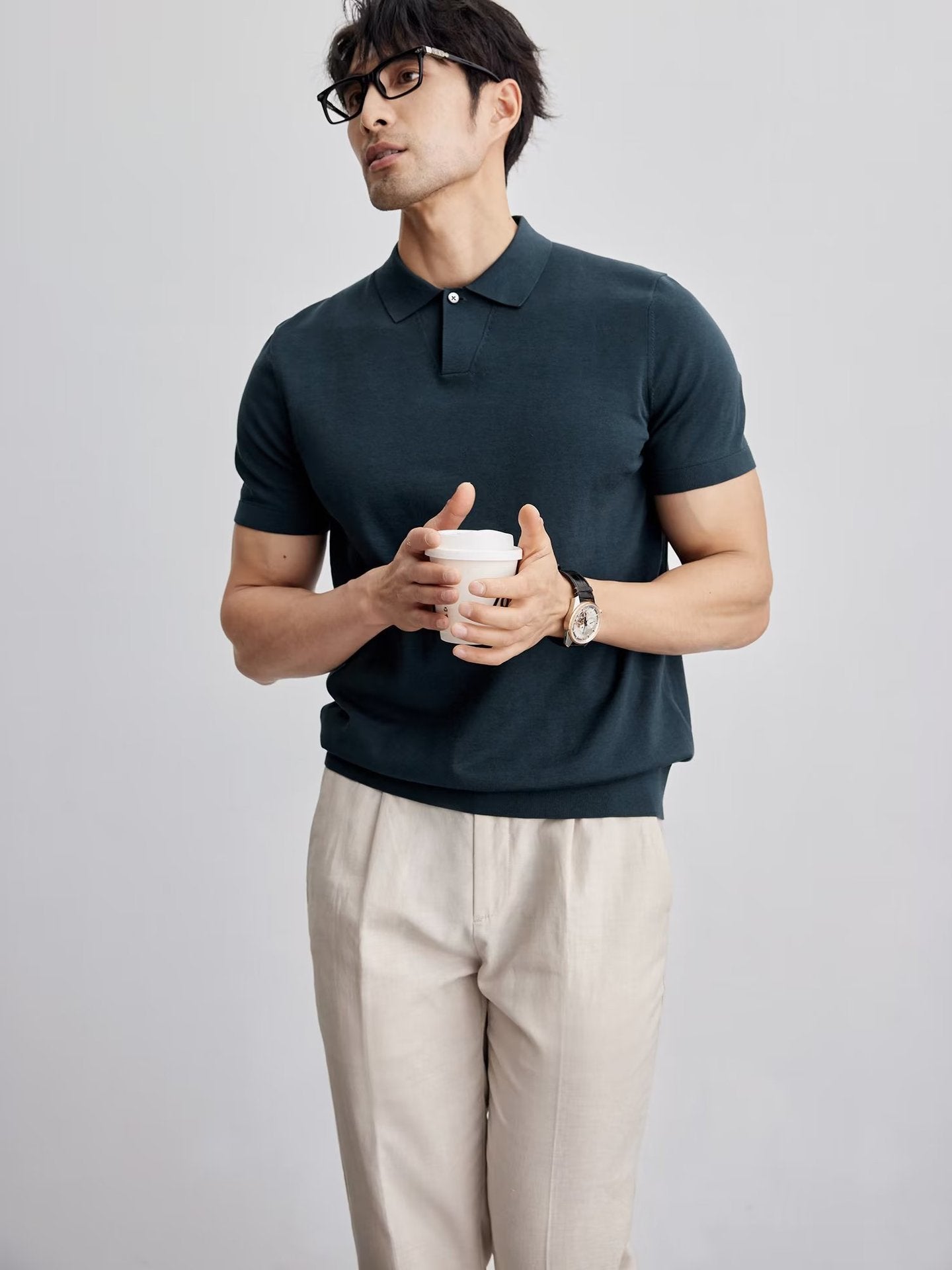 Knit Polo Shirt | Soft & Stylish | Modern Smart-Casual