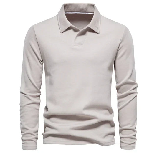 Men’s Long-Sleeve Polo Shirt | Smart & Casual | Breathable Comfort