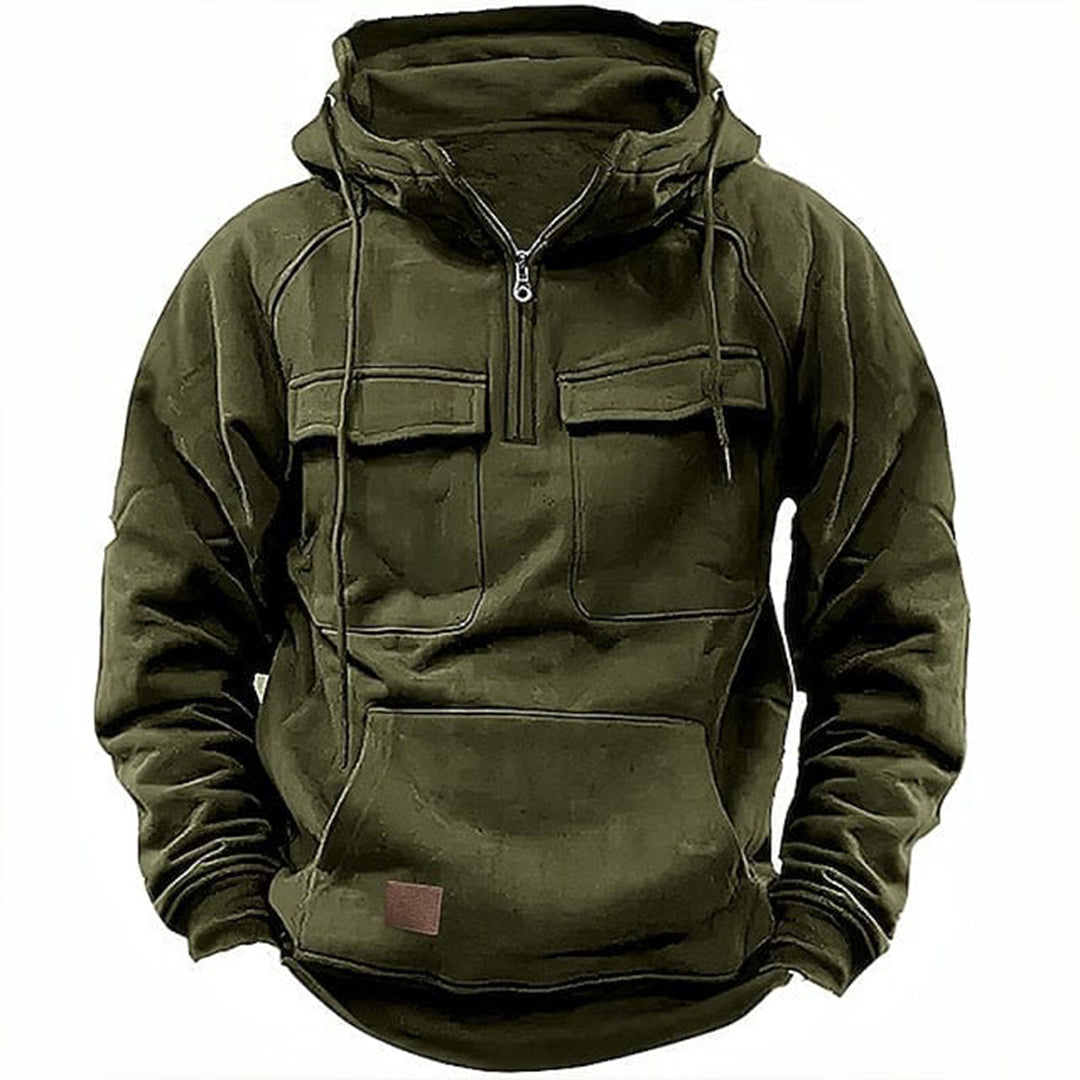 Tactical Pullover Hoodie | Heavy-Duty & Warm | Outdoor-Ready