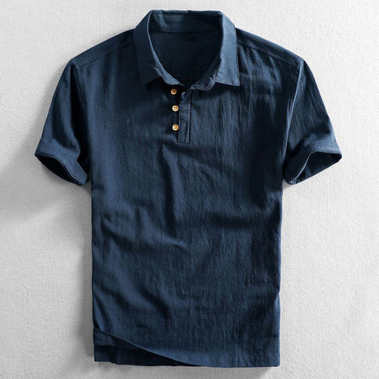 Linen Polo Shirt | Lightweight & Breathable | Casual Summer Style