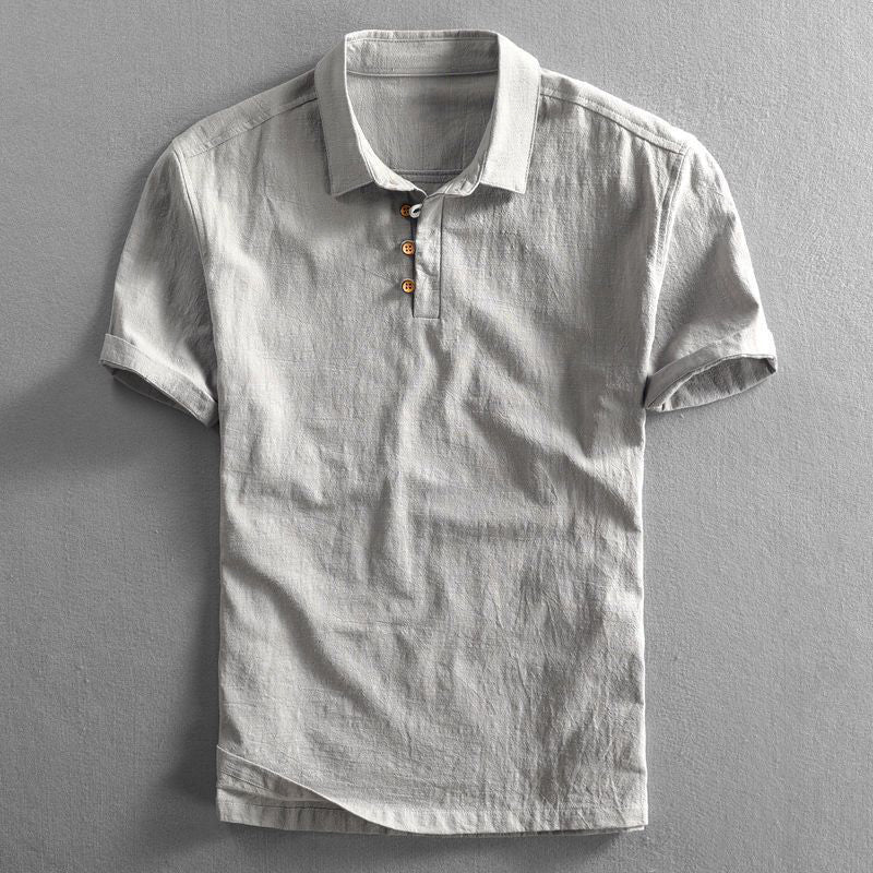 Linen Polo Shirt | Lightweight & Breathable | Casual Summer Style