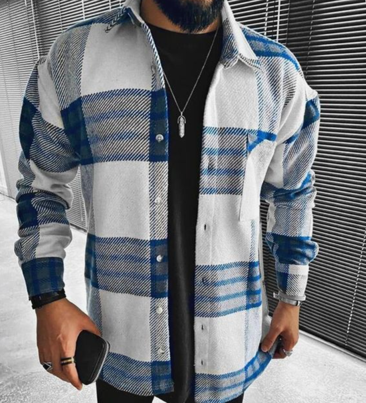 Plaid Flannel Shirt | Cotton Blend | Casual and Stylish