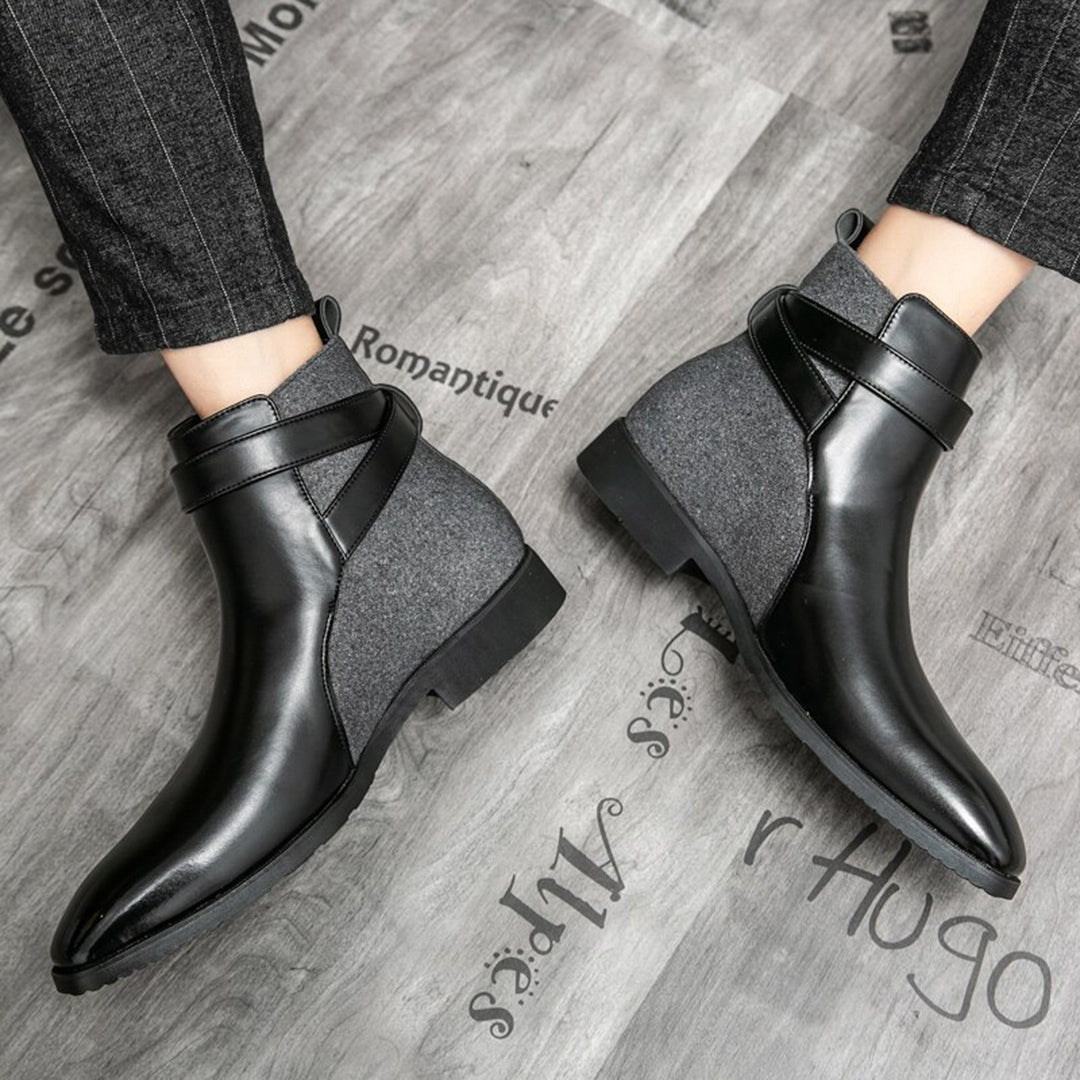 Leather Ankle Boots | Buckle Detail | Sleek & Stylish