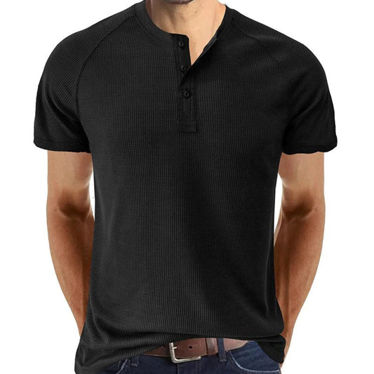 Men’s Henley T-Shirt | Short Sleeve | Casual & Stylish