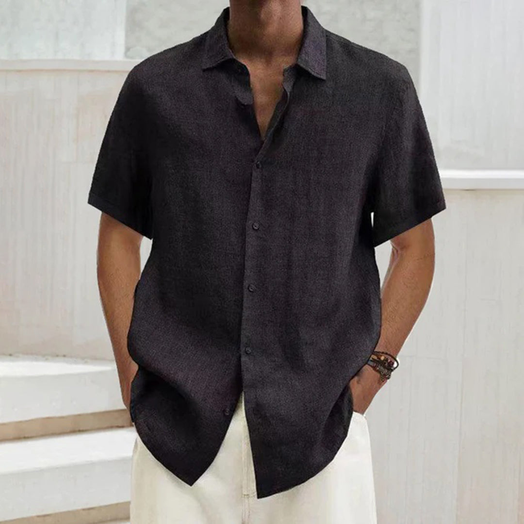 Linen Short-Sleeve Shirt | Lightweight & Breathable | Perfect for Summer