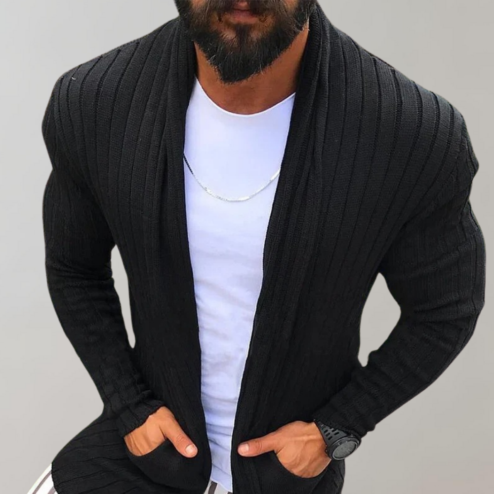 Open-Front Ribbed Cardigan | Slim Fit | Stylish & Comfortable