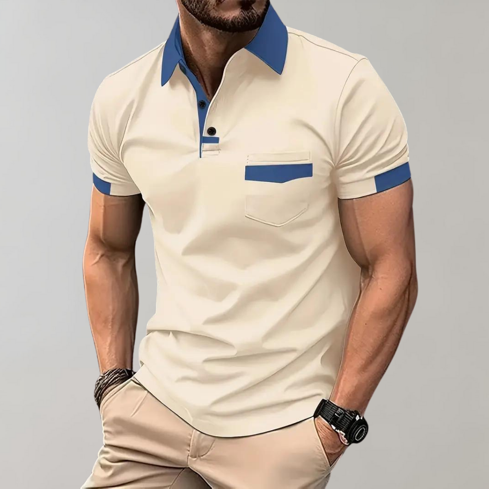 Contrast Trim Polo Shirt | Stylish & Breathable | Smart-Casual Wear