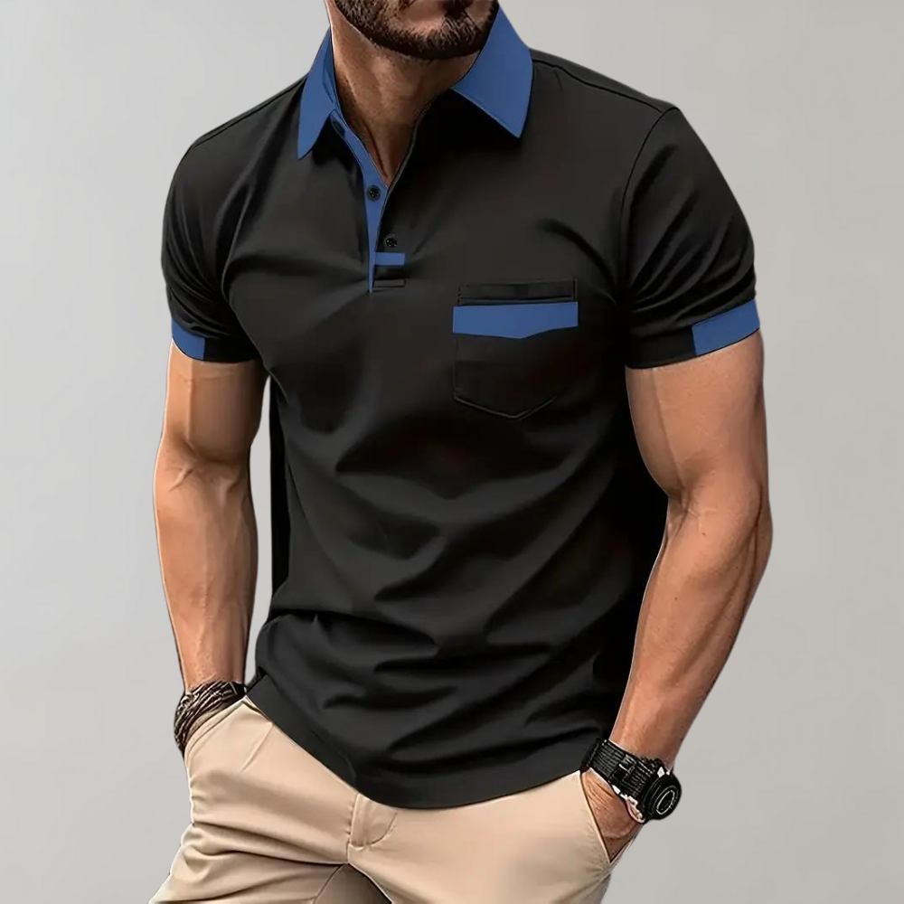 Contrast Trim Polo Shirt | Stylish & Breathable | Smart-Casual Wear