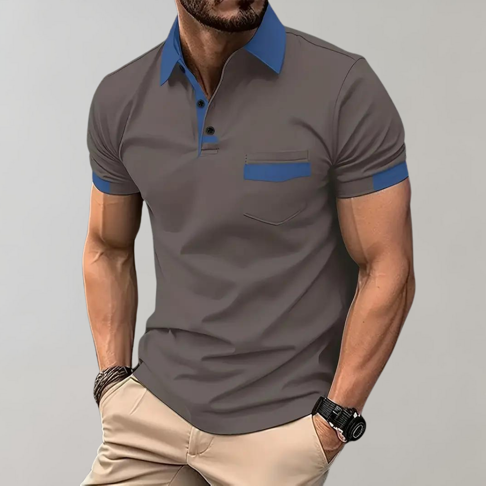 Contrast Trim Polo Shirt | Stylish & Breathable | Smart-Casual Wear