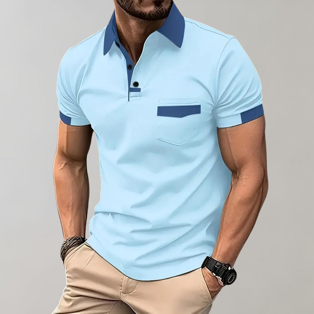 Contrast Trim Polo Shirt | Stylish & Breathable | Smart-Casual Wear