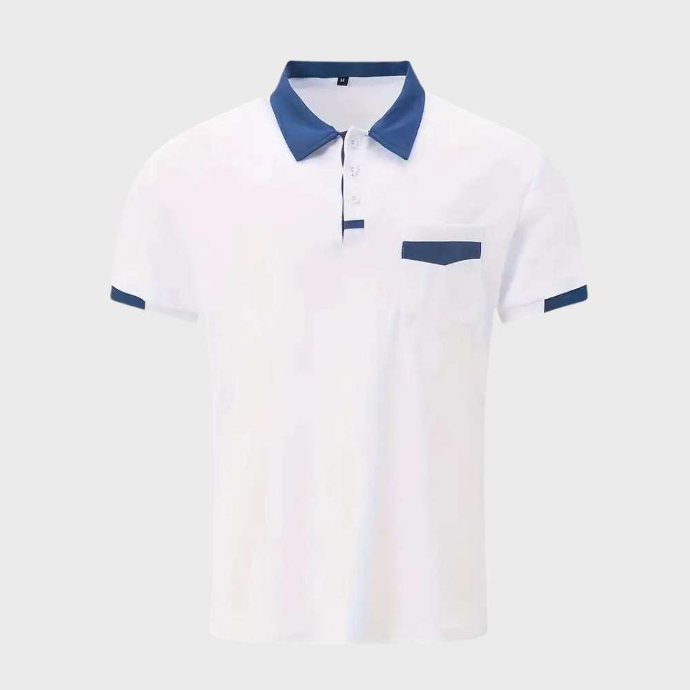 Contrast Trim Polo Shirt | Stylish & Breathable | Smart-Casual Wear