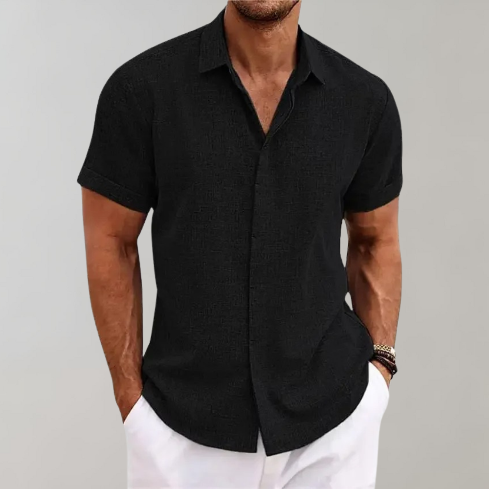 Linen Short Sleeve Shirt | Lightweight | Breathable Summer Wear