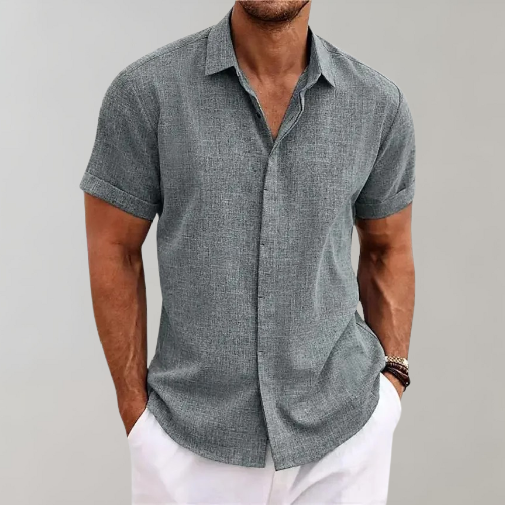 Linen Short Sleeve Shirt | Lightweight | Breathable Summer Wear