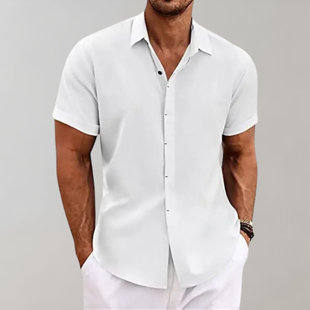 Linen Short Sleeve Shirt | Lightweight | Breathable Summer Wear