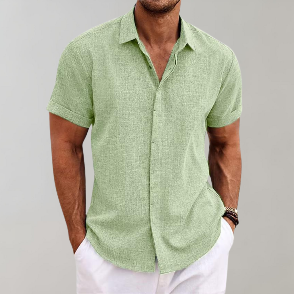 Linen Short Sleeve Shirt | Lightweight | Breathable Summer Wear