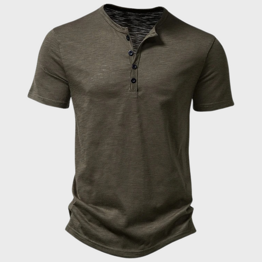 Short-Sleeve Henley Shirt | Breathable | Casual Everyday Wear