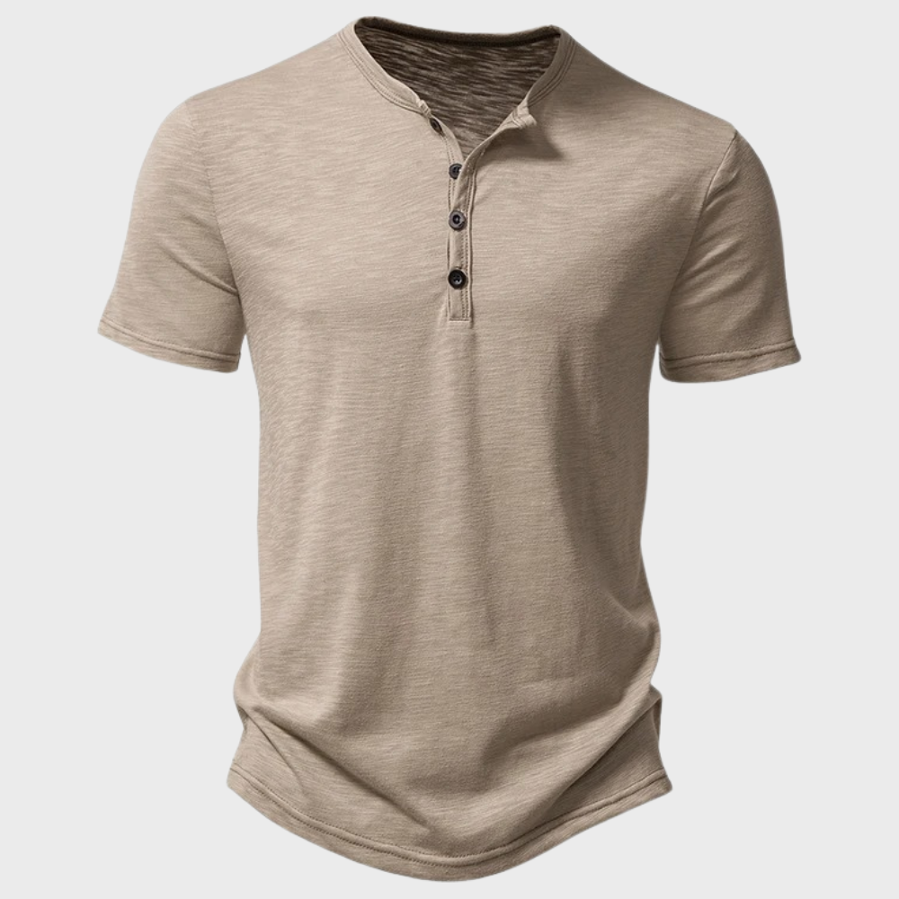 Short-Sleeve Henley Shirt | Breathable | Casual Everyday Wear