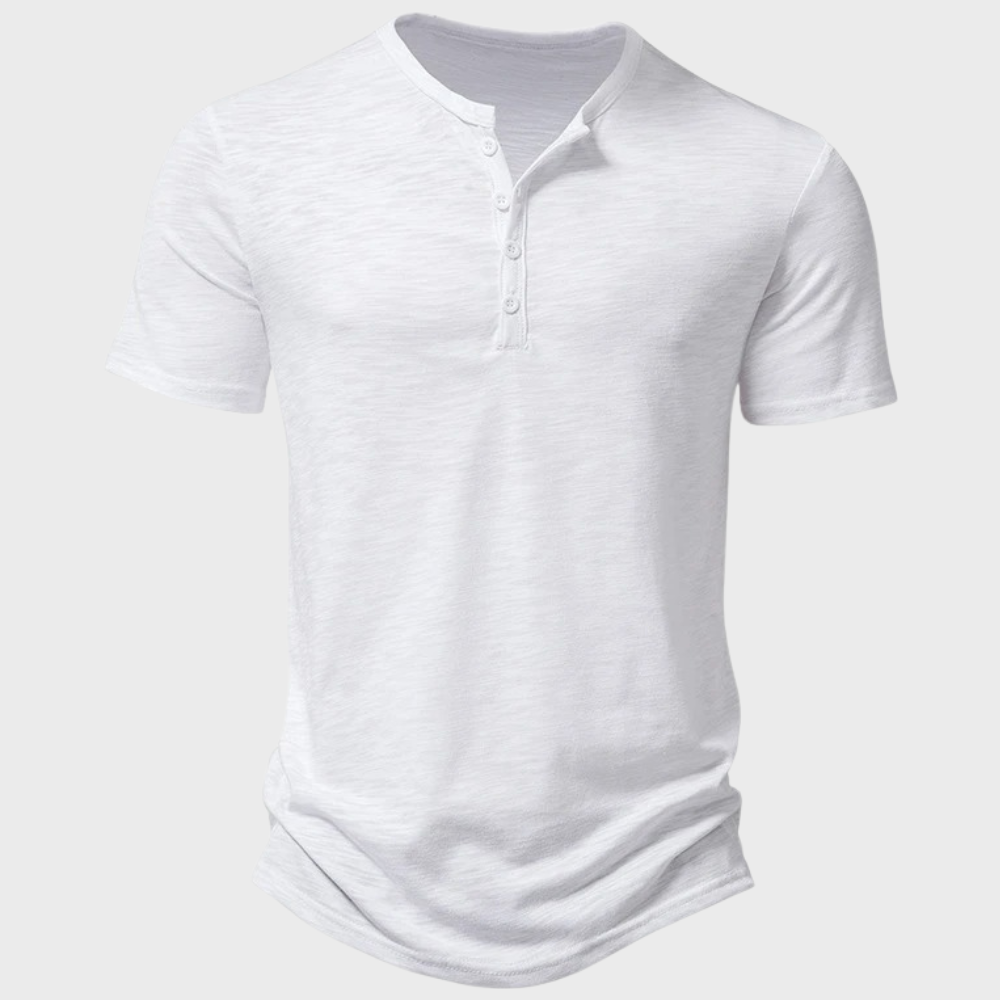 Short-Sleeve Henley Shirt | Breathable | Casual Everyday Wear