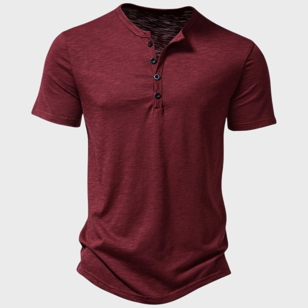 Short-Sleeve Henley Shirt | Breathable | Casual Everyday Wear