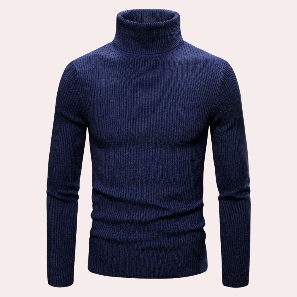 Slim-Fit Turtleneck Sweater | Warm & Stylish | Classic Knit