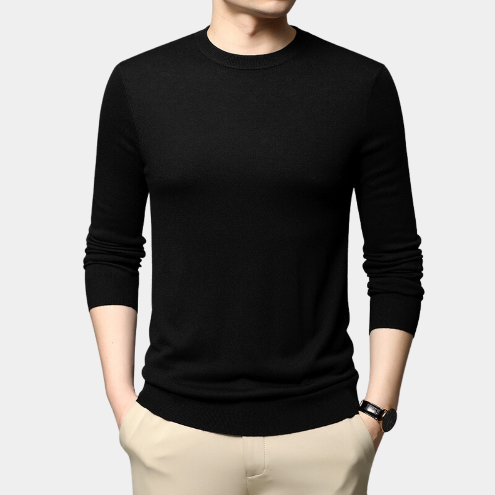 Fine-Knit Crewneck Sweater | Lightweight & Stylish | Perfect for Layering