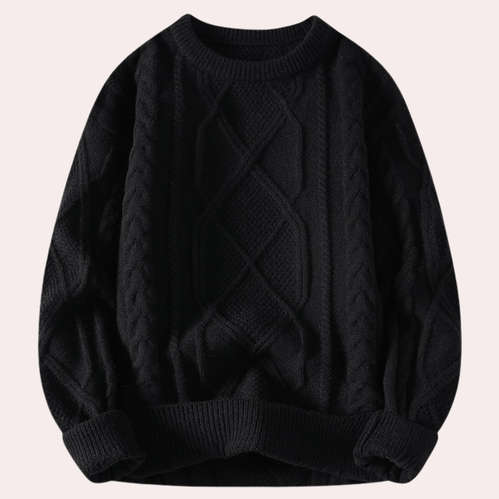 Cable-Knit Crewneck Sweater | Warm & Stylish | Timeless Comfort