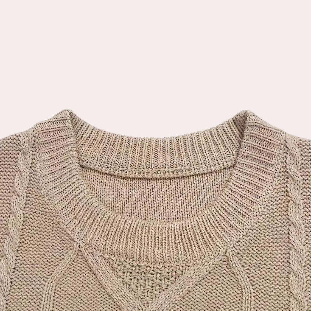 Cable-Knit Crewneck Sweater | Warm & Stylish | Timeless Comfort