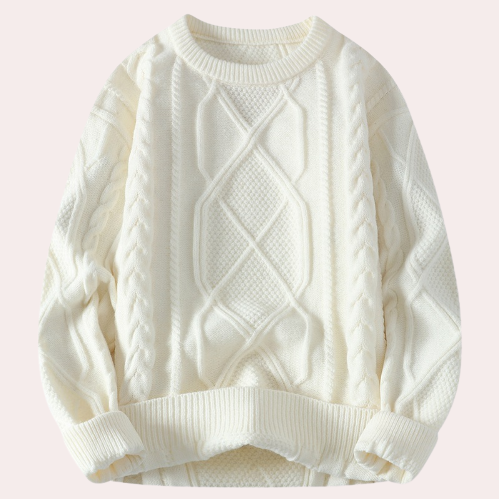 Cable-Knit Crewneck Sweater | Warm & Stylish | Timeless Comfort