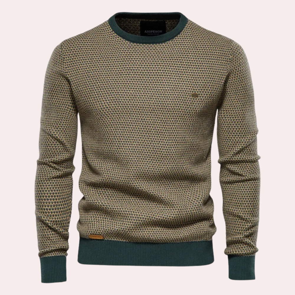 Knitted Crewneck Sweater | Textured Knit | Stylish & Warm