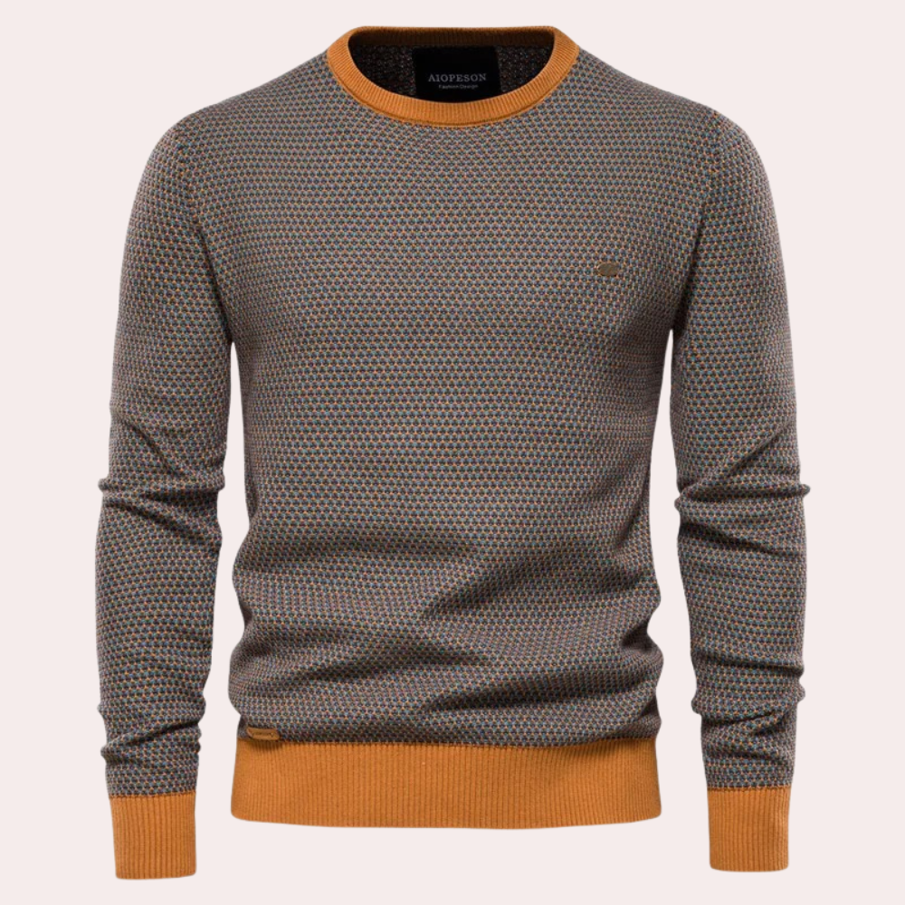 Knitted Crewneck Sweater | Textured Knit | Stylish & Warm