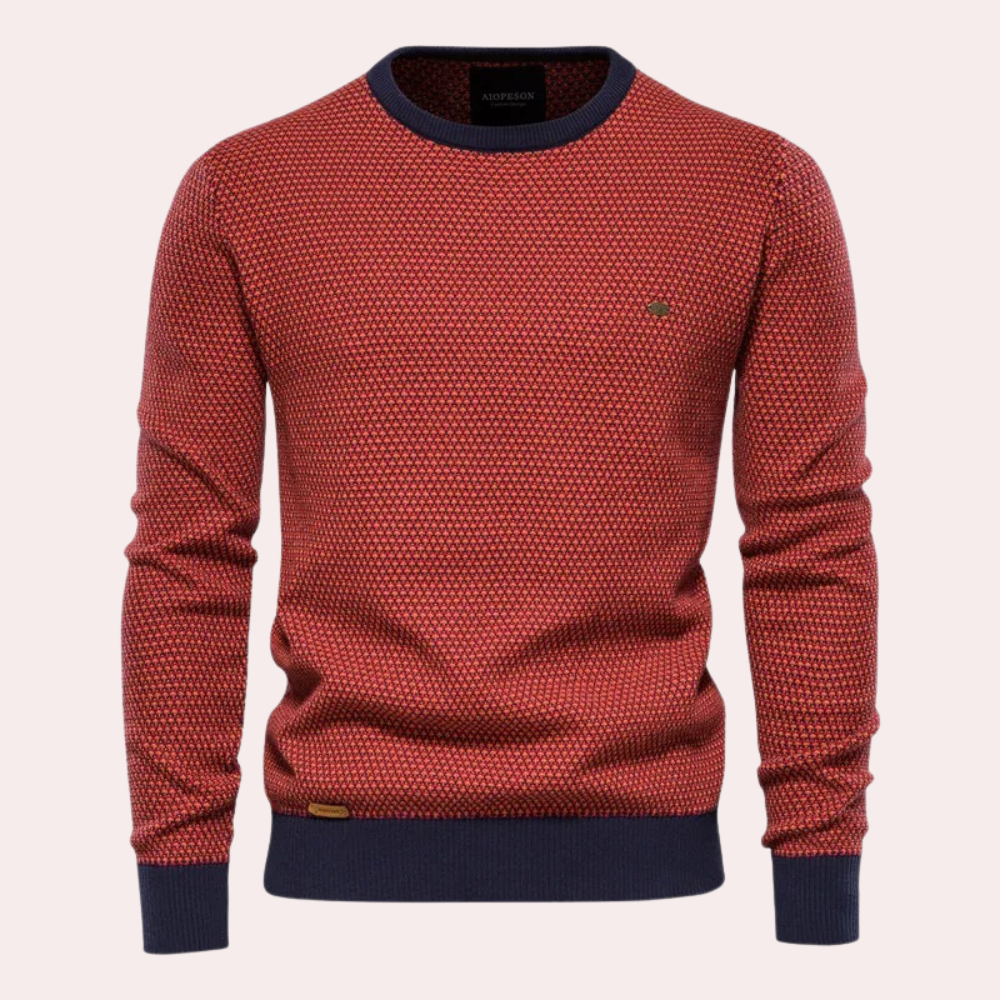 Knitted Crewneck Sweater | Textured Knit | Stylish & Warm