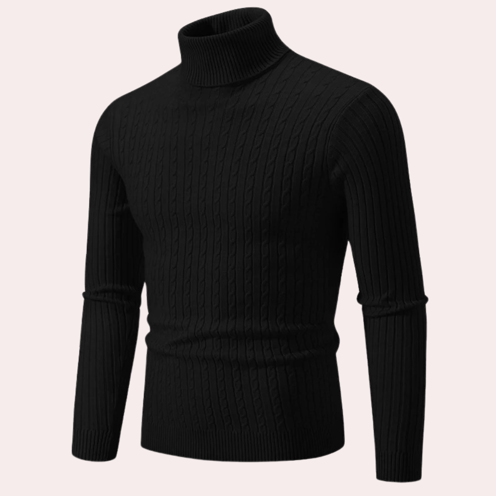 Ribbed Turtleneck Sweater | Slim Fit | Warm & Stylish