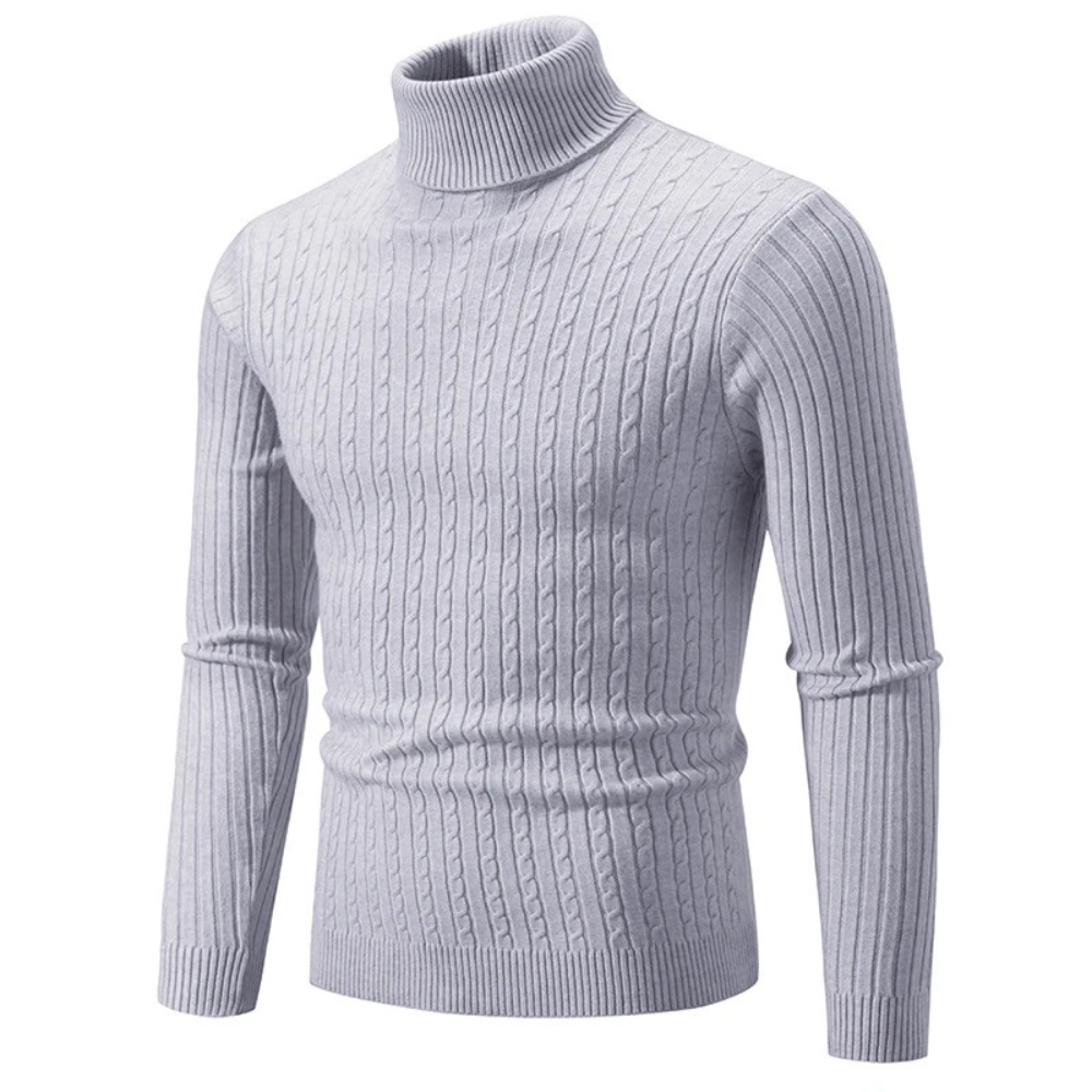 Ribbed Turtleneck Sweater | Slim Fit | Warm & Stylish