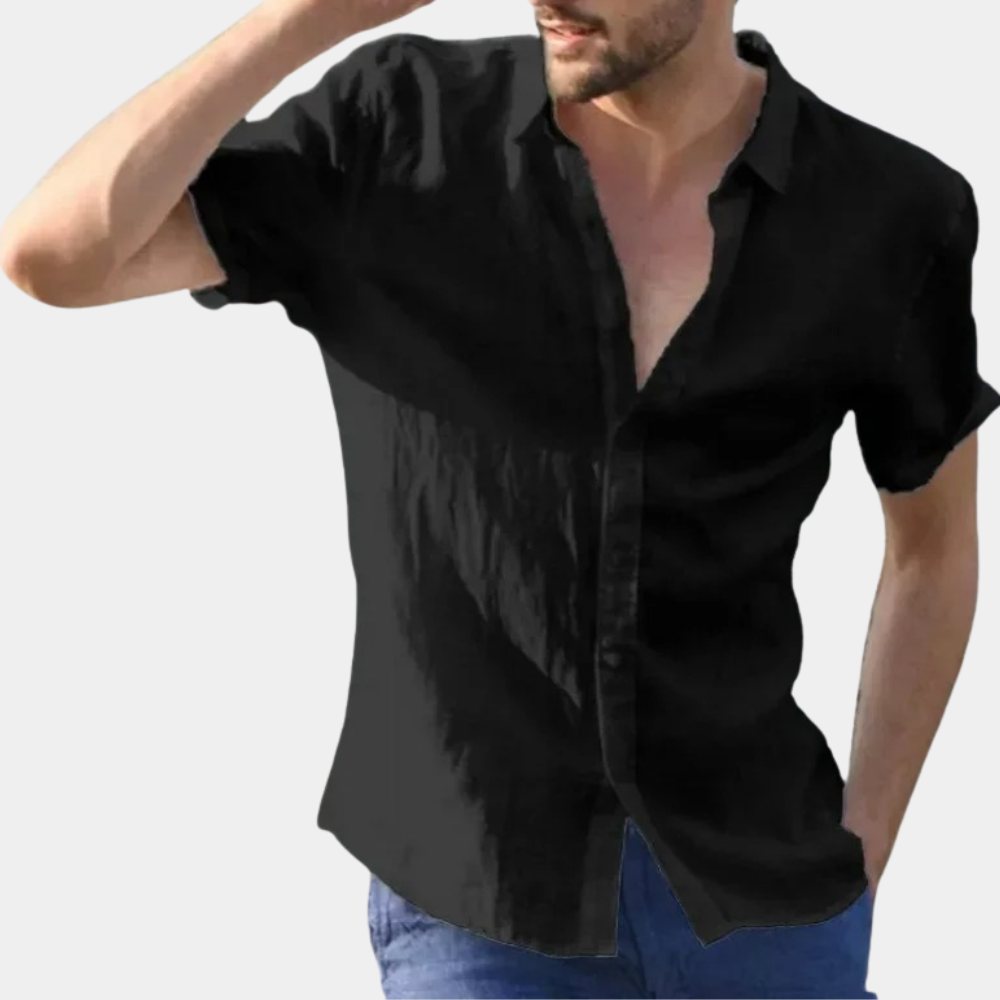 Men’s Linen Shirt | Short Sleeve | Lightweight & Breathable