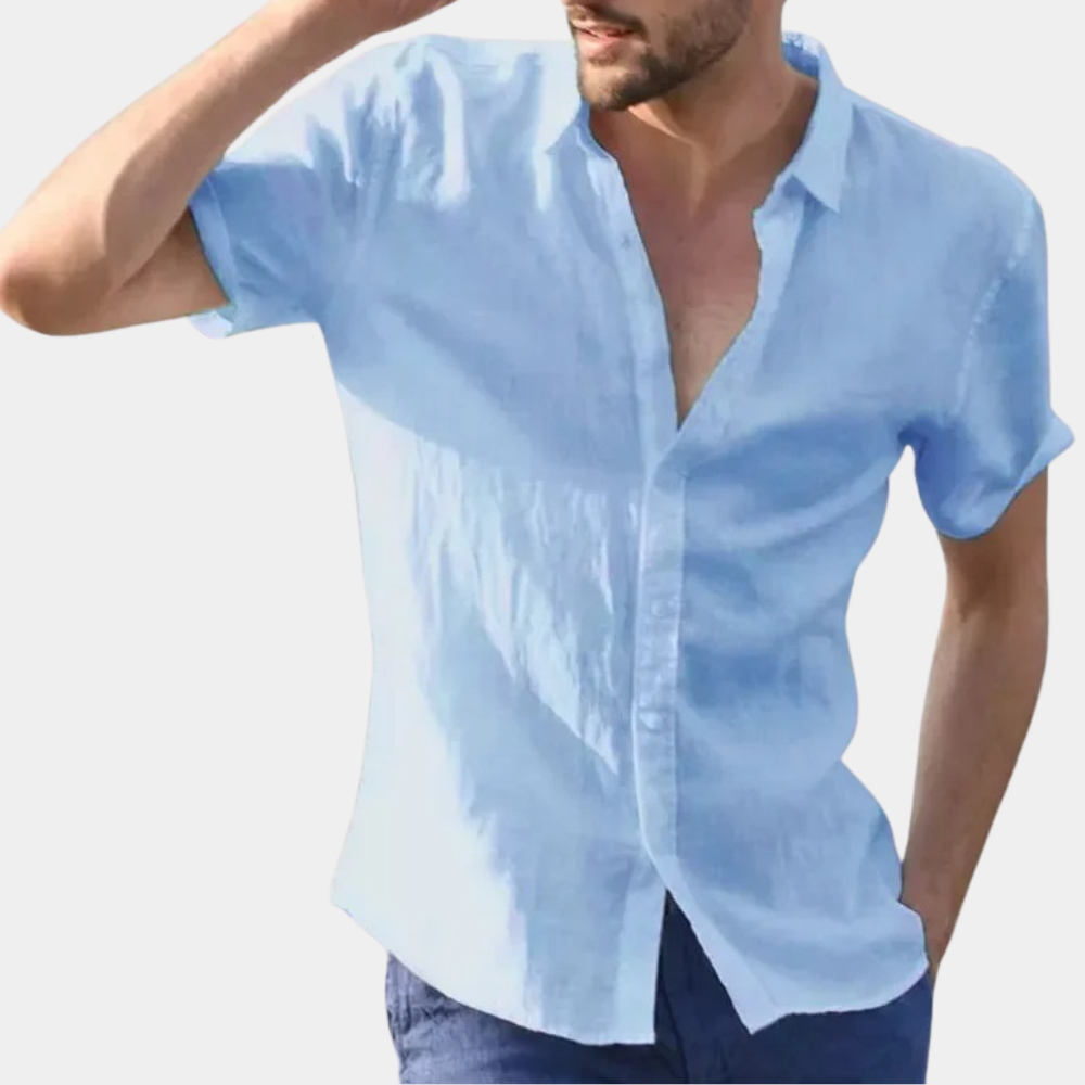 Men’s Linen Shirt | Short Sleeve | Lightweight & Breathable