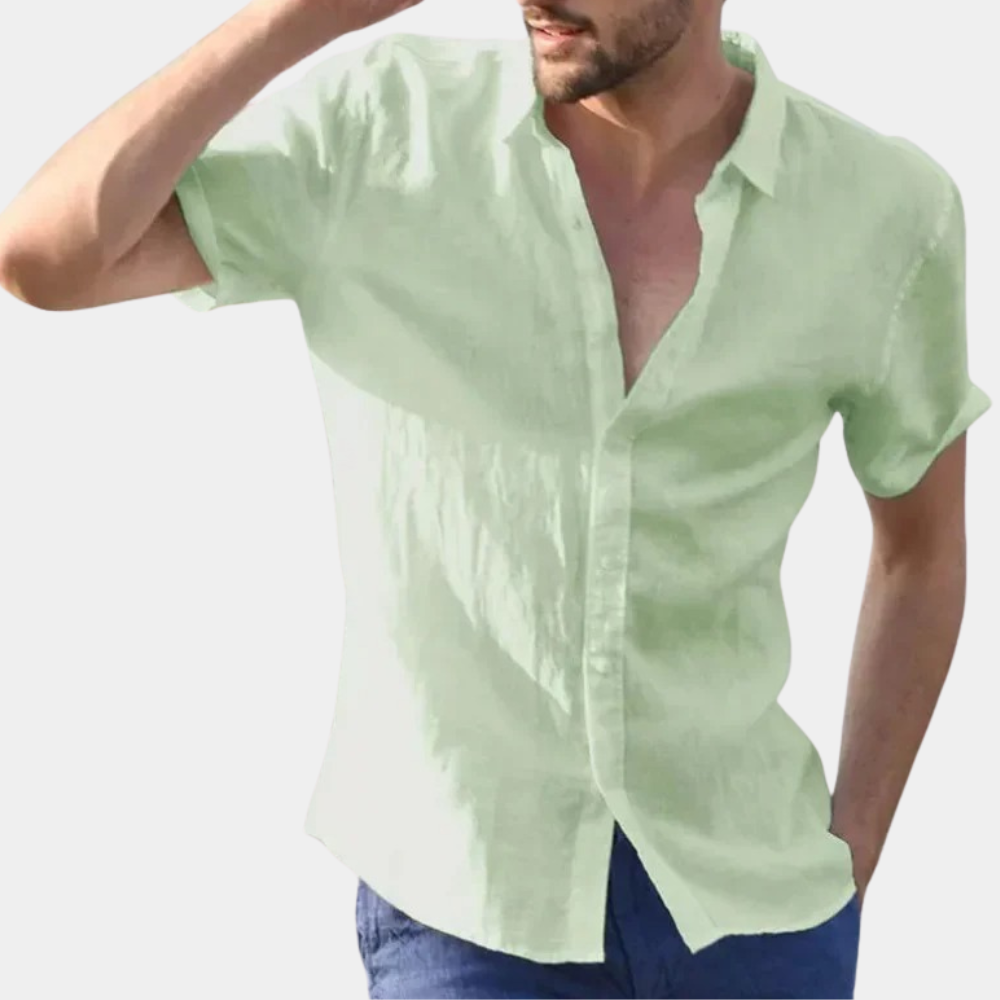 Men’s Linen Shirt | Short Sleeve | Lightweight & Breathable