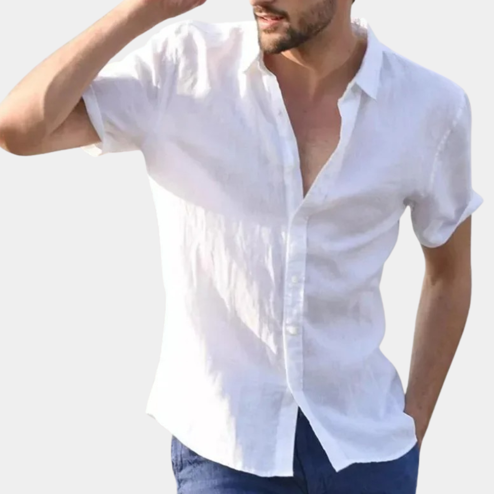 Men’s Linen Shirt | Short Sleeve | Lightweight & Breathable