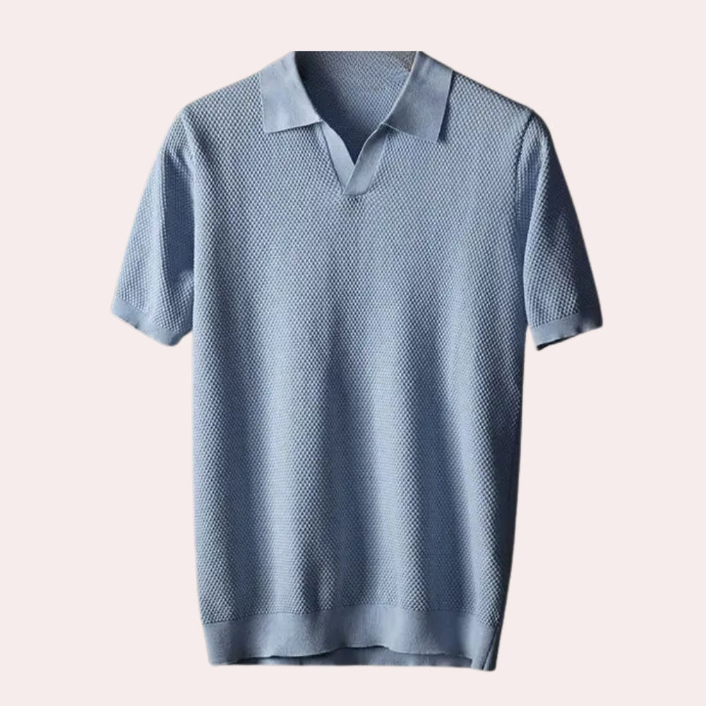 Men’s Knitted Polo Shirt | Short Sleeve | Soft & Stylish