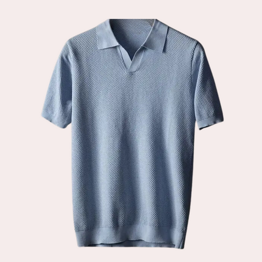 Men’s Knitted Polo Shirt | Short Sleeve | Soft & Stylish