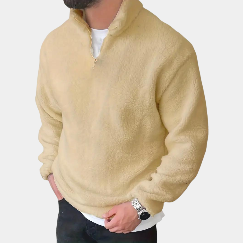 Sherpa Fleece Half-Zip Pullover | Ultra-Soft & Warm | Casual Comfort