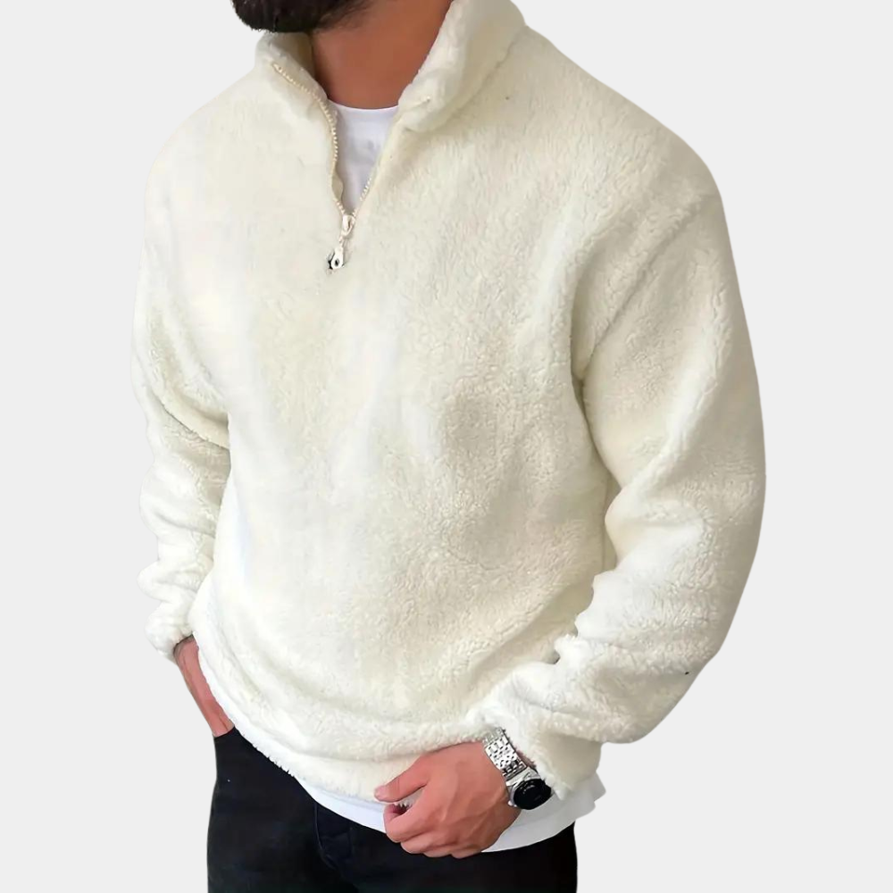 Sherpa Fleece Half-Zip Pullover | Ultra-Soft & Warm | Casual Comfort