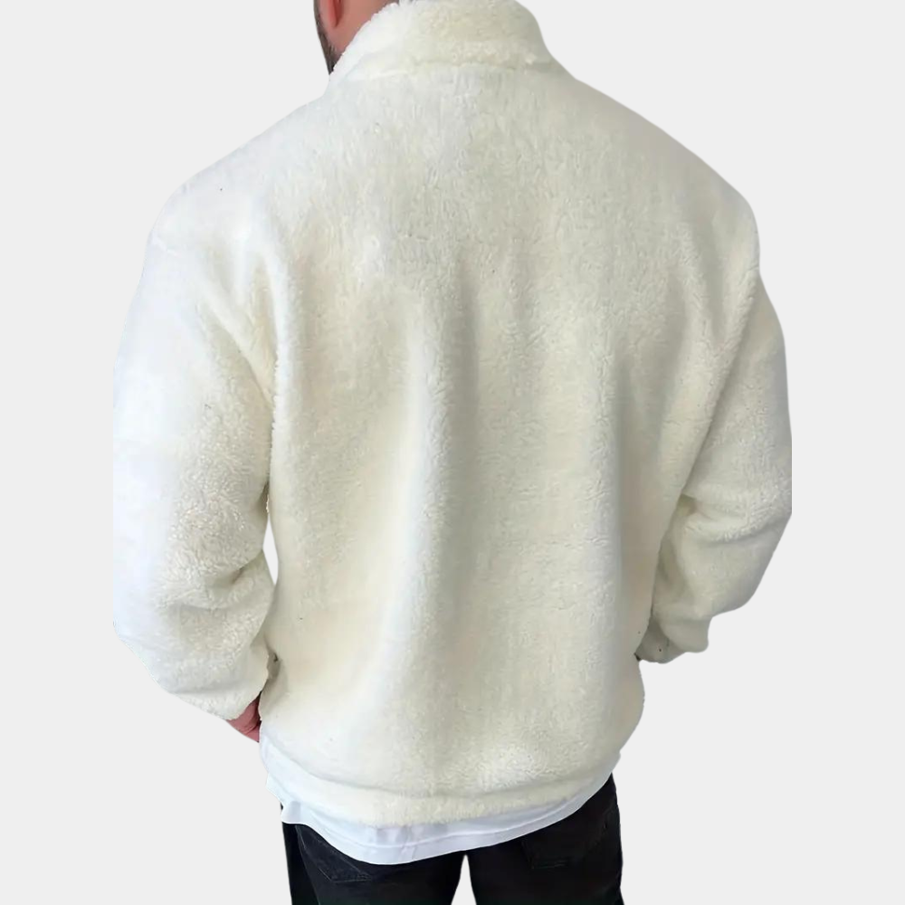 Sherpa Fleece Half-Zip Pullover | Ultra-Soft & Warm | Casual Comfort